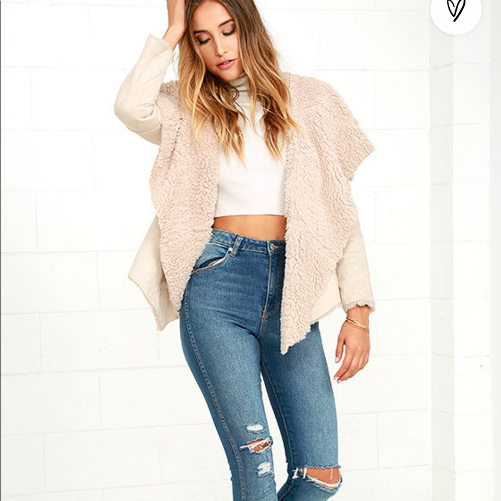 Others Follow Native Roots Sherpa jacket